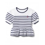 Sailboat Sweater (Toddler/Little Kid/Big Kid) White