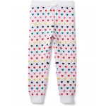 Rainbow Heart Sweater Pants (Toddler/Little Kid/Big Kid) White