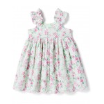 Floral Dress (Toddler/Little Kids/Big Kids) Green
