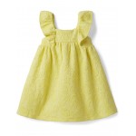 Mattelesse Flutter Sleeve Dress (Toddler/Little Kids/Big Kids) Yellow