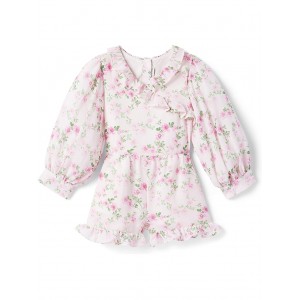 Floral Romper (Toddler/Little Kids/Big Kids) Pink