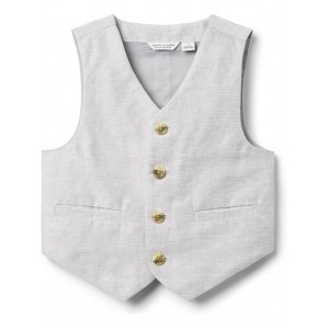 Janie and Jack Linen Dress Up Vest (Toddler/Little Kids/Big Kids)