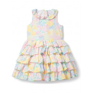 Janie and Jack Tiered Floral Dress (Toddler/Little Kids/Big Kids)