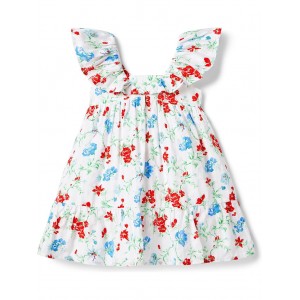 Janie and Jack Flutter Sleeve Floral Dress (Toddler/Little Kids/Big Kids)