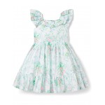 Janie and Jack White Floral Dress (Toddler/Little Kids/Big Kids)