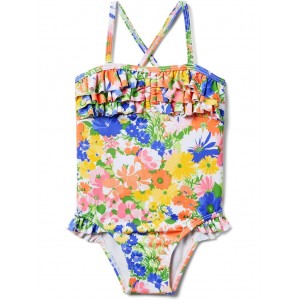 Janie and Jack Bold Floral Onepiece (Toddler/Little Kids/Big Kids)