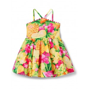 Janie and Jack Girls Fruit Print Dress (Toddler/Little Kid/Big Kid)