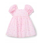 Janie and Jack Girls Pink Gingham Dress (Toddler/Little Kid/Big Kid)