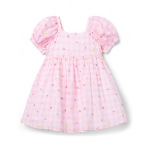 Janie and Jack Girls Pink Gingham Dress (Toddler/Little Kid/Big Kid)