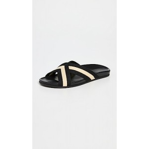 Cotton Crossover Sandals