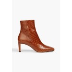 Minori 65 croc-effect leather ankle boots