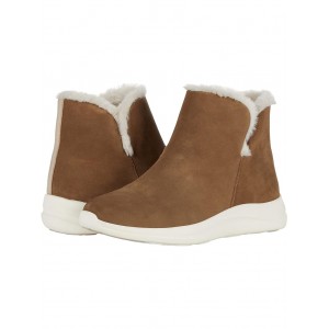 XC4 Mollie Shearling Bootie Taupe Waterproof Suede/Faux Fur
