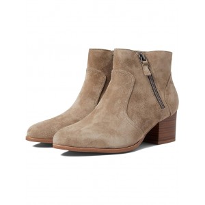 Trista Double Zip Bootie Taupe Suede