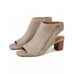 Evelyn Side Zip Bootie Taupe Suede