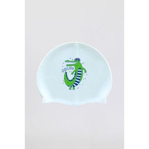 Long Hair Silicone Swim Cap - Croc