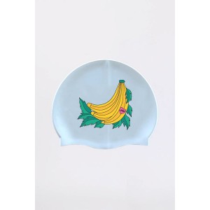 Long Hair Silicone Swim Cap - Bananas