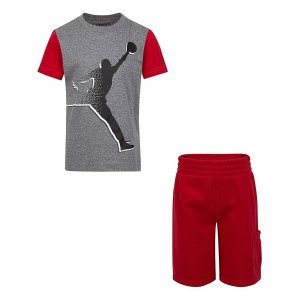 Jordan Jumpman Cargo Tee/Shorts Set (Little Kids/Big Kids) Gym Red