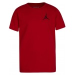 Jumpman Air Embroidered Tee (Toddler/Little Kids) Gym Red