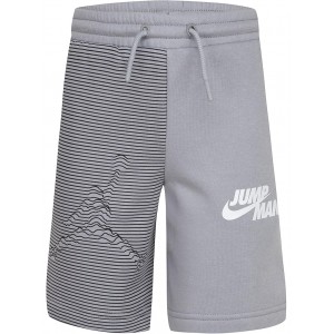 Jumpman X Nike Fleece Shorts (Toddler/Little Kids/Big Kids) Light Smoke Gray