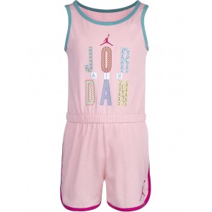 BFF Romper (Little Kids) Bleached Coral