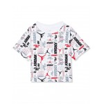 Cool Stack All Over Print Tee (Toddler/Little Kids) White