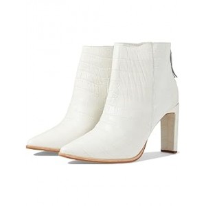 Cologne Croc-Embossed High-Heeled Boot Ivory