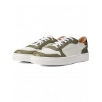 Baru Contrast Leather Lace-Up Sneaker Olive