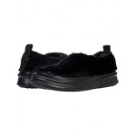 Quilted Furry Lined Slipper Sneaker Black