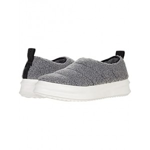 Quilted Curly Sherpa Lined Slipper Sneaker Grey