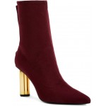 The Dellilah High Bootie Burgundy