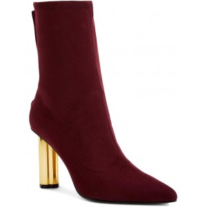 The Dellilah High Bootie Burgundy