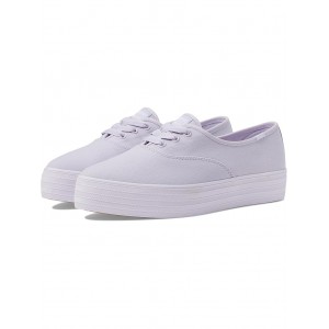 Point Lace Up Lilac Canvas