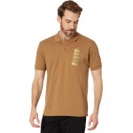 Short Sleeve Stacked Timeline Croc Polo Shirt Cookie