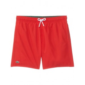 Drawstring Swim Shorts (Little Kid/Big Kid) Redcurrant Bush/Green