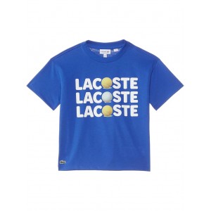 Short Sleeve Crew Neck Tee Shirt with Large Wording Graphic + Tennis Ball (Little Kid/Toddler/Big Kid) Ladigue