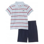Short Sleeve Polo with Shorts Giftset (Toddler) Phoenix Blue/Multico