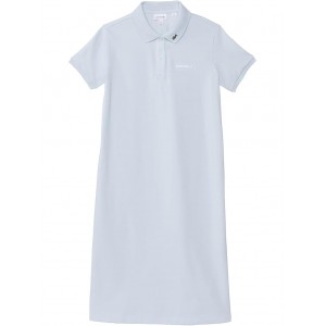 Short Sleeve Polo Dress with Crocodelle Chest Writing (Little Kid/Toddler/Big Kid) Phoenix Blue