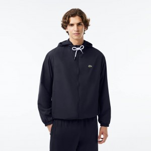 Mens Track Jacket with Removable Hood