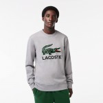 Mens Crocodile Print Crew Neck Sweatshirt