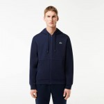 Sportsuit Zipped Monochrome Mesh Panel Sweatshirt