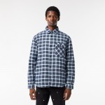 Mens Checked Overshirt with Quilted Lining