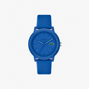 Mens Lacoste.12.12 3 Hand Silicone Watch