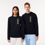 Unisex Wool and Cotton Blend Badge Sweater