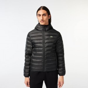 Mens Quilted Hooded Puffed Jacket