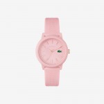Womens Lacoste.12.12 Pink Silicone Strap Watch