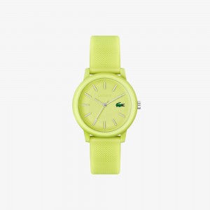 Womens Lacoste.12.12 3 Hand Silicone Watch