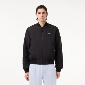 Mens Reversible Quilted Bomber Jacket
