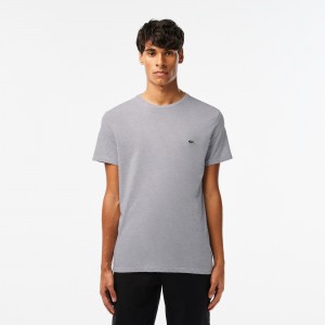 Monochrome Cotton Pima Jersey Crew Neck T-shirt