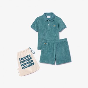 Babies Terry Polo & Shorts Gift Set