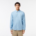 Mens Slim Fit Cotton Chambray Shirt